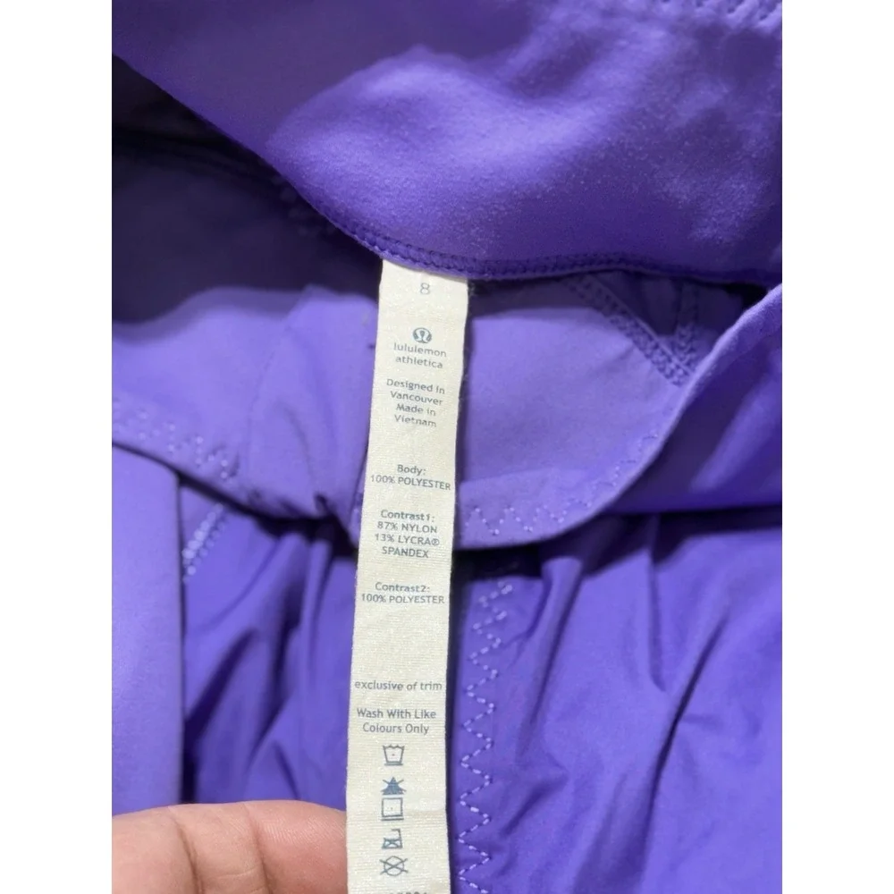 Lululemon Athletica Women's Purple Full Zip Track Jacket, Size 8